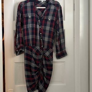 Veronica Beard Red and Black Plaid dress size 0